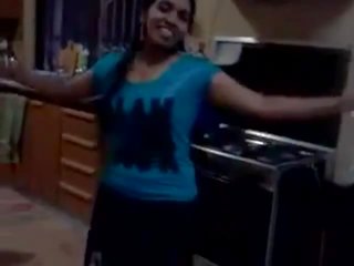 Marvelous Southindian sweetheart Dancing For Tamil Song And Ex