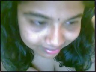 Desi housewife on webcam in lingerie